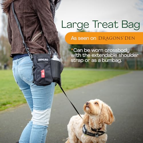 Large Dog Treat & Training Bag - Black Barking Bags