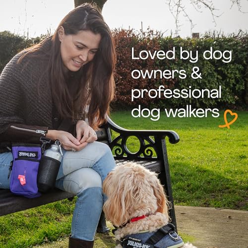 Large Dog Treat & Training Bag - Purple Barking Bags