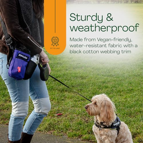 Large Dog Treat & Training Bag - Purple Barking Bags
