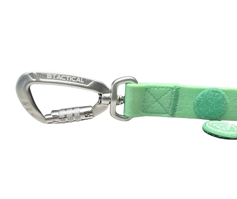 BTactical Extra-Strong PVC Carabiner Clip Dog Lead - Pastel Green