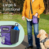 Large Dog Treat & Training Bag - Purple Barking Bags