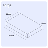 Taupe Fabric Dog Bed  Barking Beds   