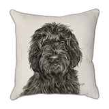 Christine Varley | Black Cockapoo | Dog Scatter Cushion Cushions Christine Varley   
