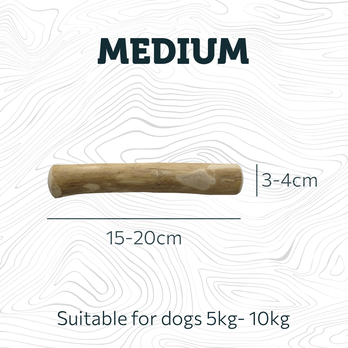 SnazzyTails Natural Coffee Wood Dog Chews