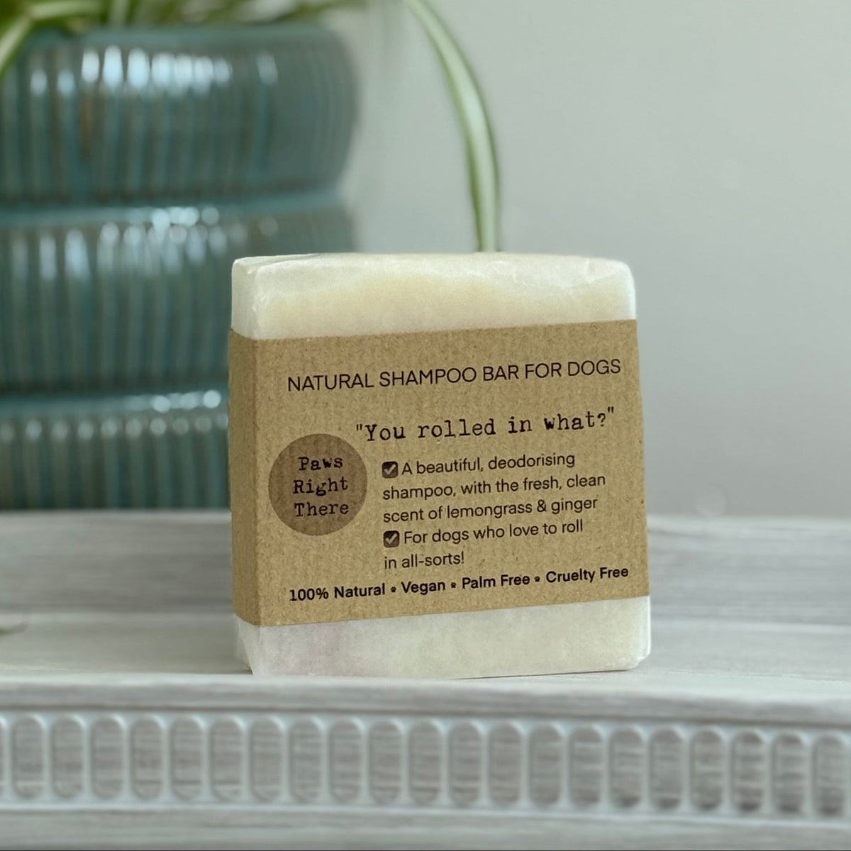 Paws Right There You Rolled in What?! Natural Deodorising Dog Shampoo Bar – 80g