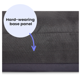 Black Fabric Dog Bed  Barking Beds   