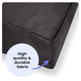 Black Fabric Dog Bed  Barking Beds   