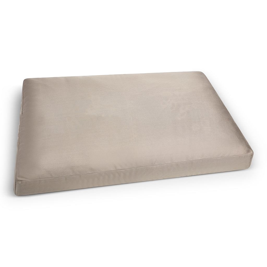 Taupe Fabric Dog Bed  Barking Beds   