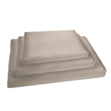 Taupe Fabric Dog Bed  Barking Beds   