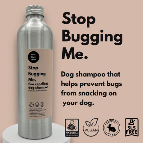 Paws Right There Stop Bugging Me Dog Shampoo with Neem & Lemongrass – 250ml