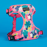 SnazzyTails The Luna Mesh Dog Harness Bright Floral