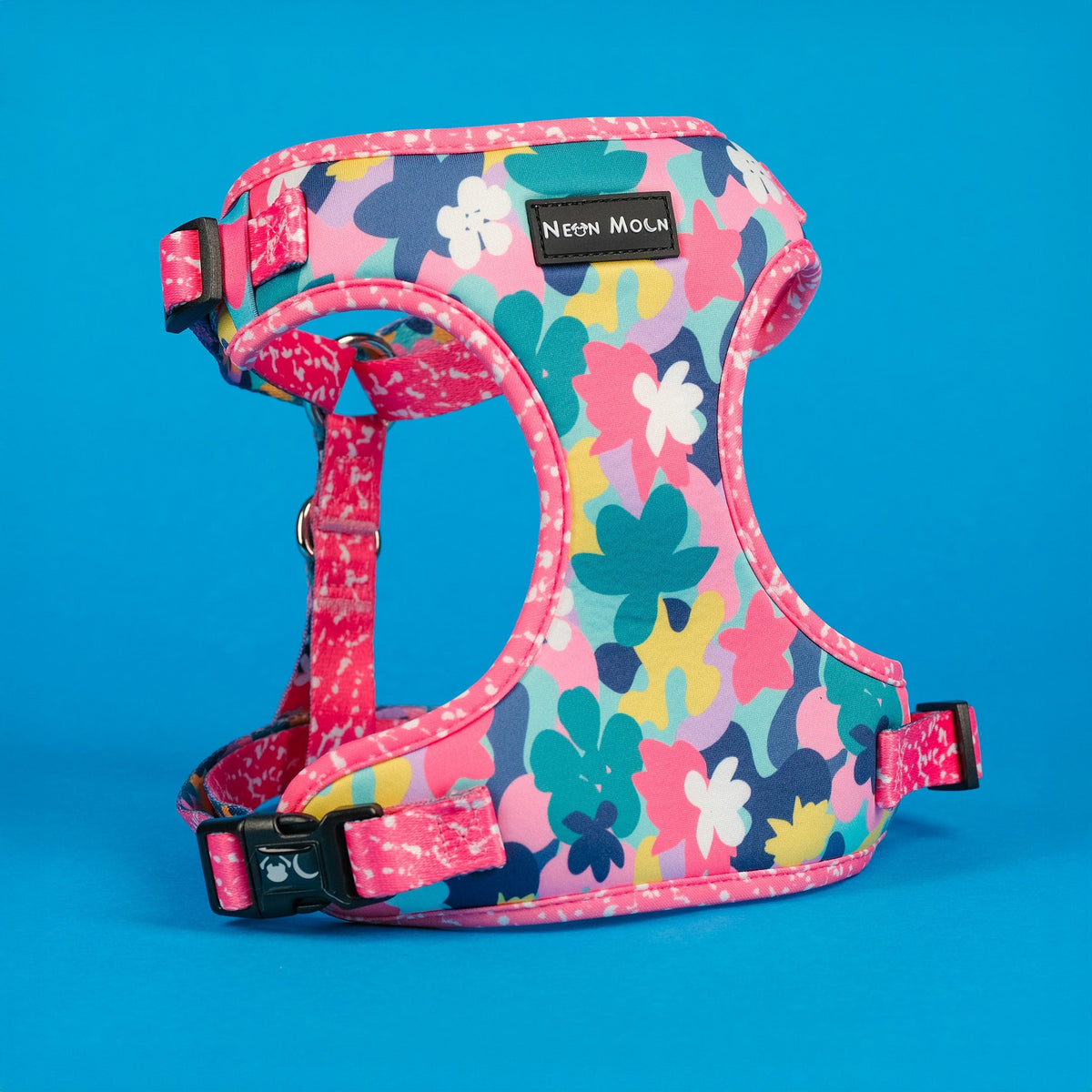 SnazzyTails The Luna Mesh Dog Harness Bright Floral