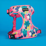 SnazzyTails The Luna Mesh Dog Harness Bright Floral