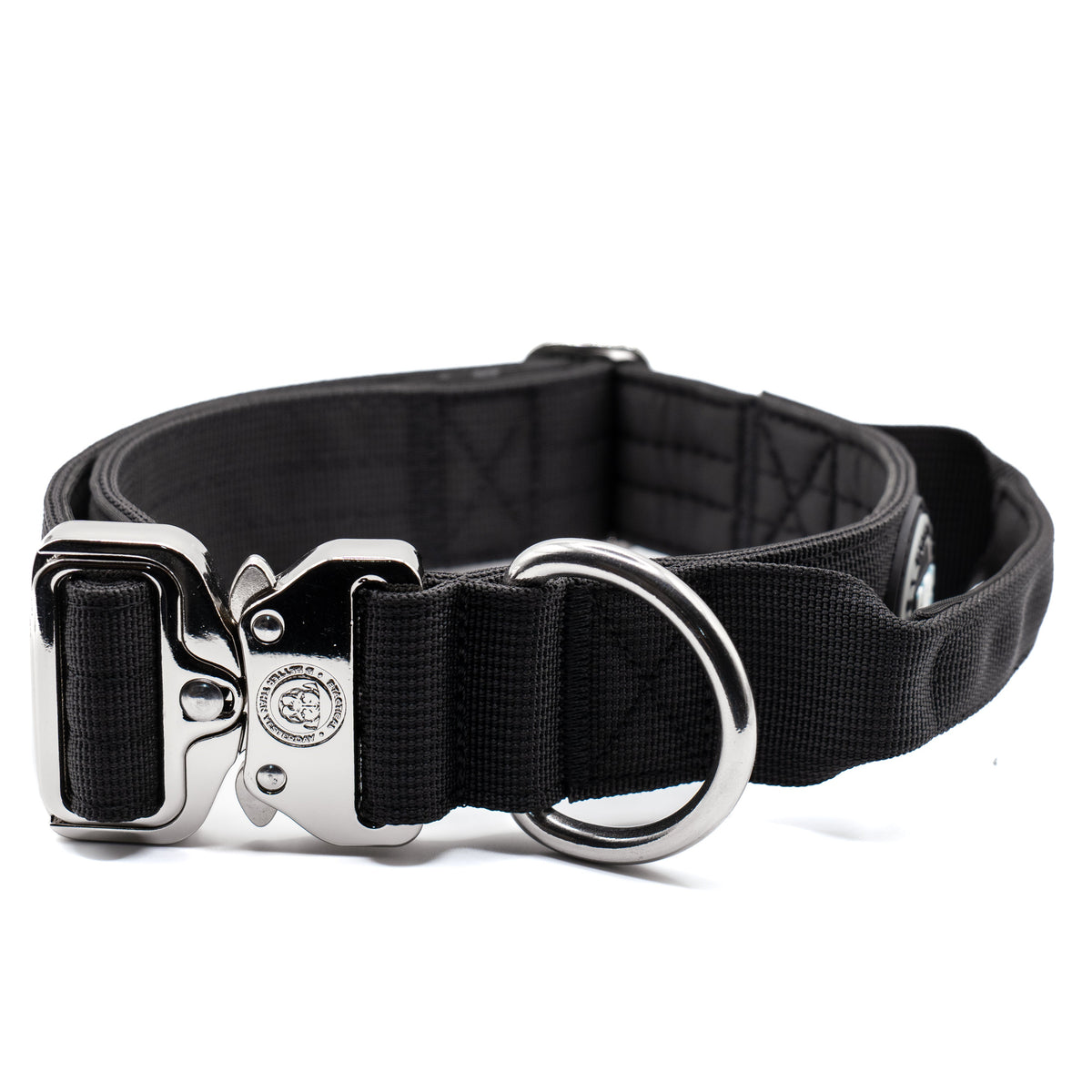 BTactical 4cm Nylon Dog Collar - Midnight Black