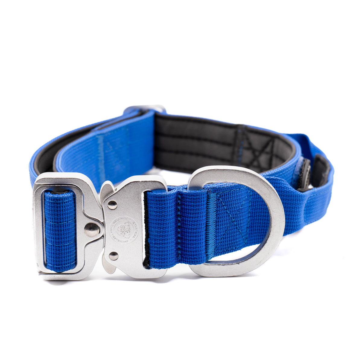 BTactical 4cm Nylon Zinc Buckle Dog Collar with Handle - Royal Blue