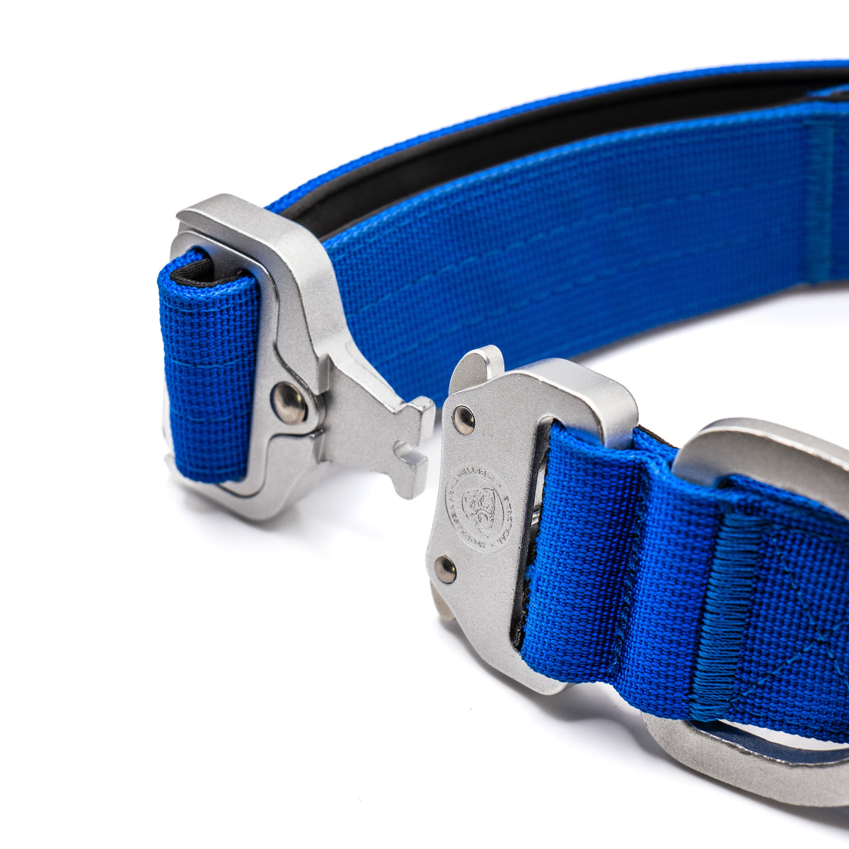 BTactical 4cm Nylon Zinc Buckle Dog Collar with Handle - Royal Blue