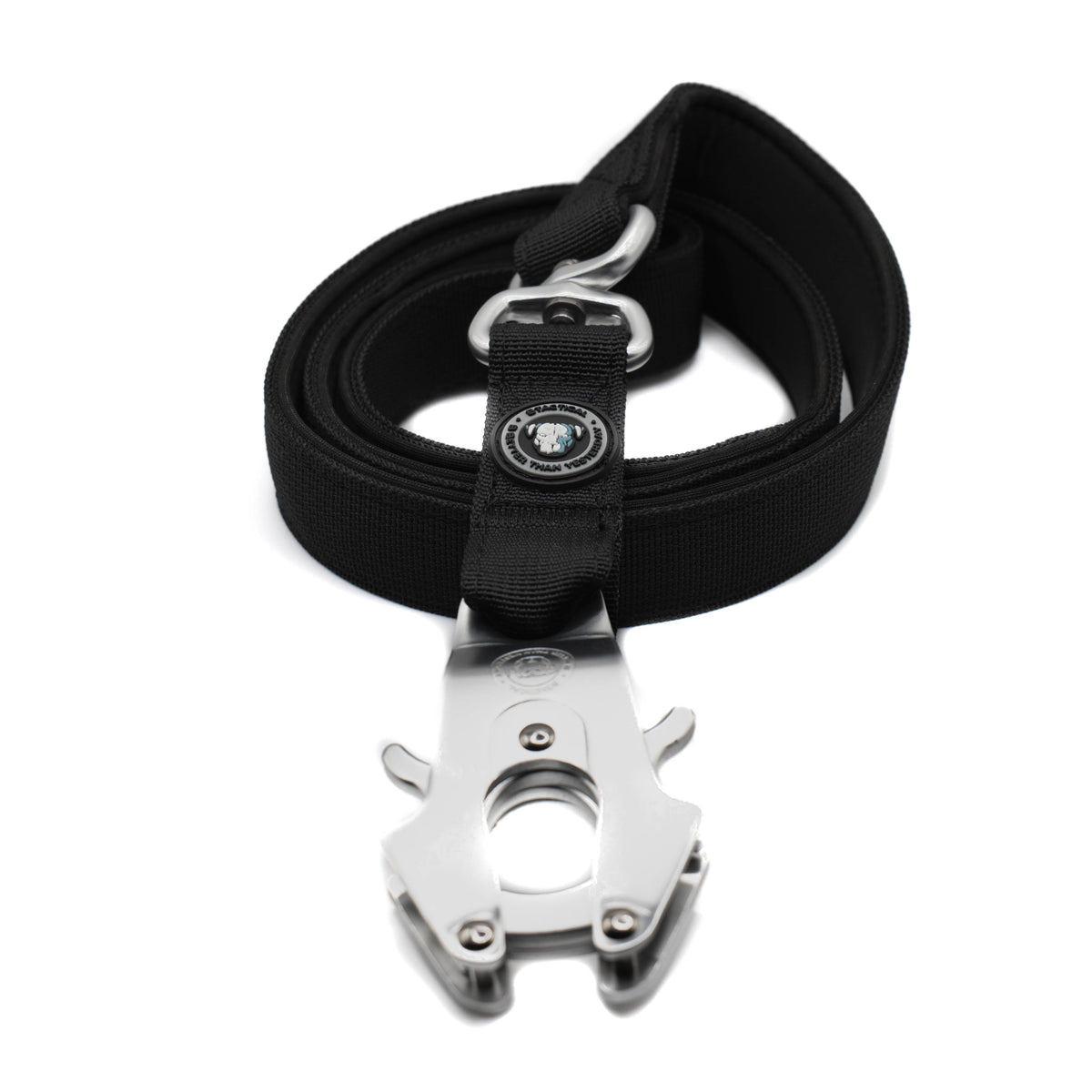 BTactical Nylon Frog Clip Dog Lead - Midnight Black
