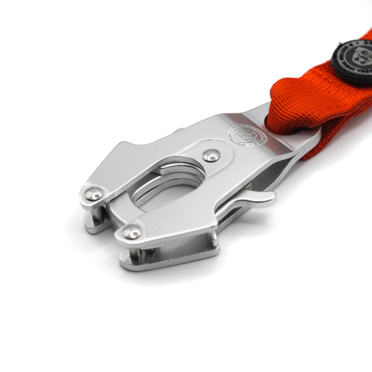 BTactical Nylon Frog Clip Dog Lead - Citrus Red