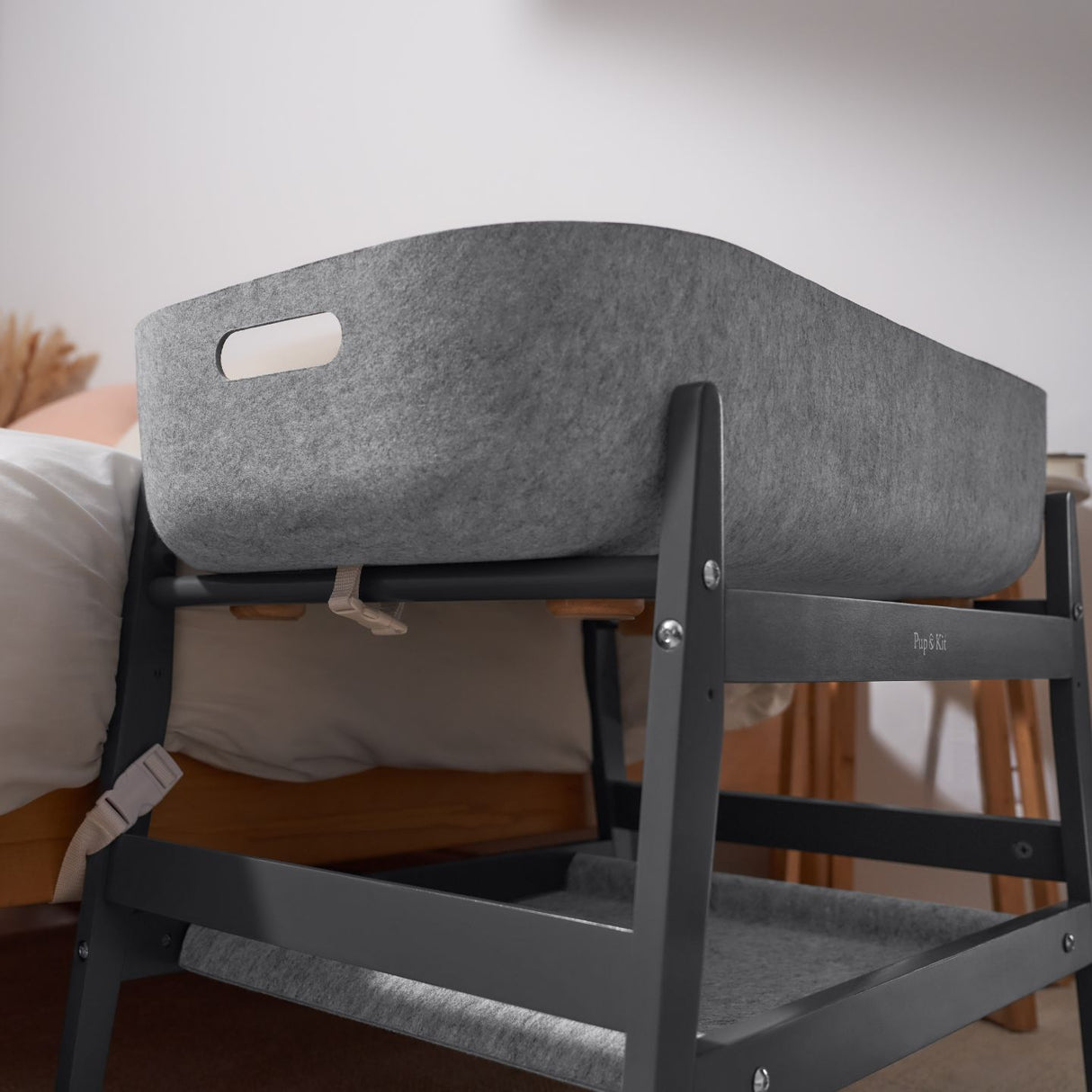 Pup & Kit - PetNest® Bedside Pet Bed - Slate Grey