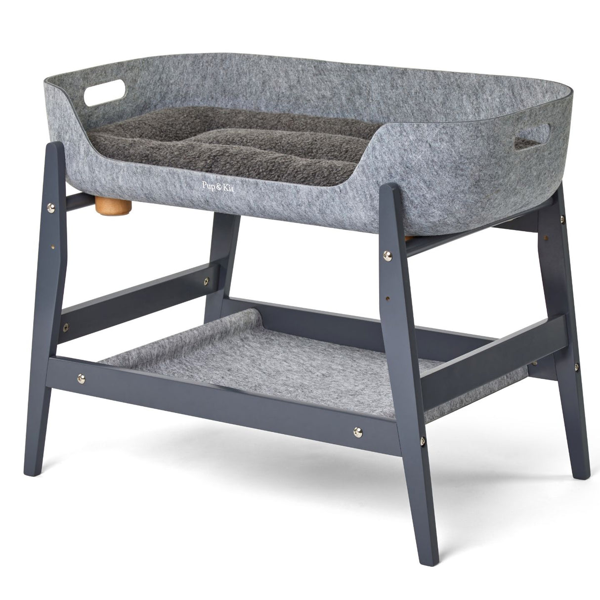 Pup & Kit - PetNest® Bedside Pet Bed - Slate Grey