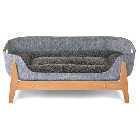 Pup & Kit - PetNest® Raised Dog Bed - Natural