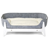 Pup & Kit - PetNest® Raised Dog Bed - White