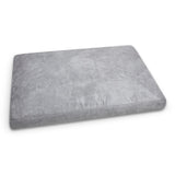 Luxury Faux Suede Dog Bed - Grey  Barking Beds   