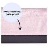 Luxury Faux Suede Dog Bed - Mauve  Barking Beds   