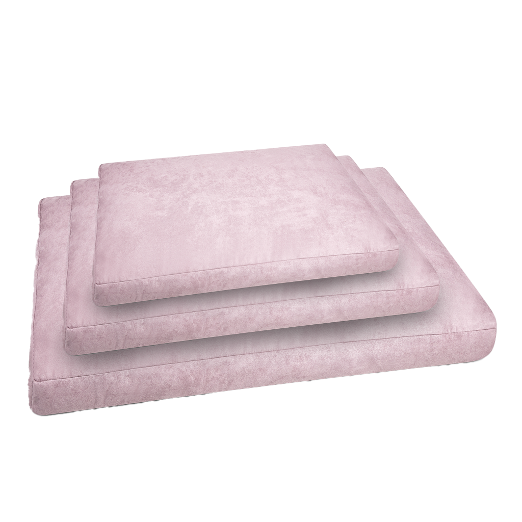 Luxury Faux Suede Dog Bed - Mauve  Barking Beds   