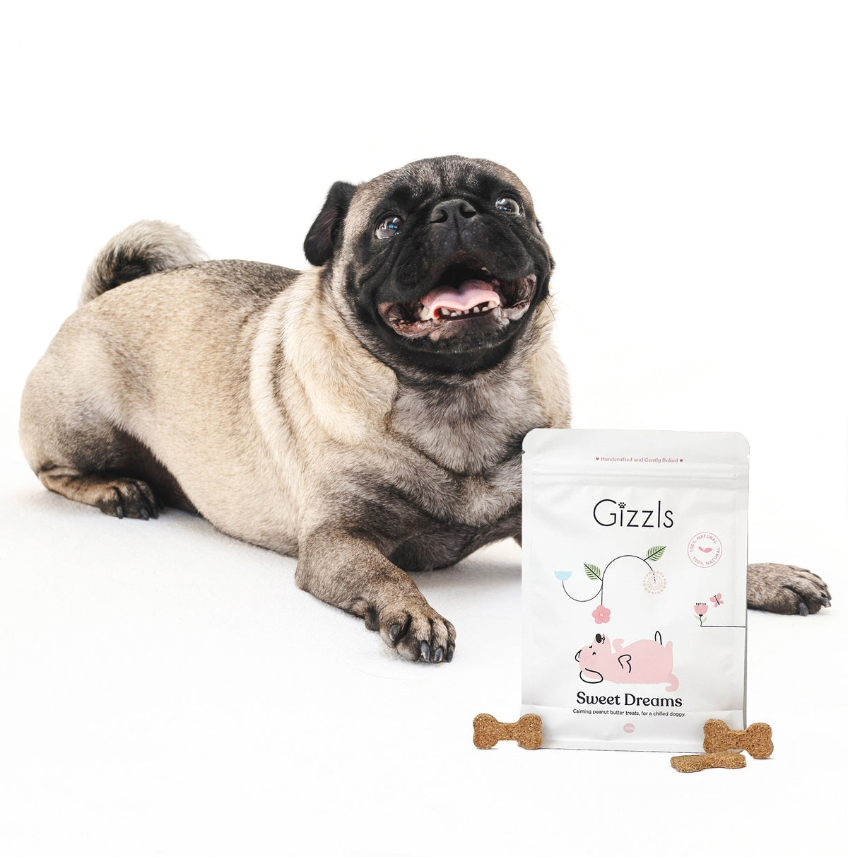 Gizzls Sweet Dreams Big Dog Treats 200g