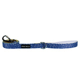 SnazzyTails The Minnie Dog Lead Blue & Yellow Polka Dot