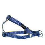 SnazzyTails Minnie Step-In Dog Harness Blue Polka Dot and Yellow Pineapple Print