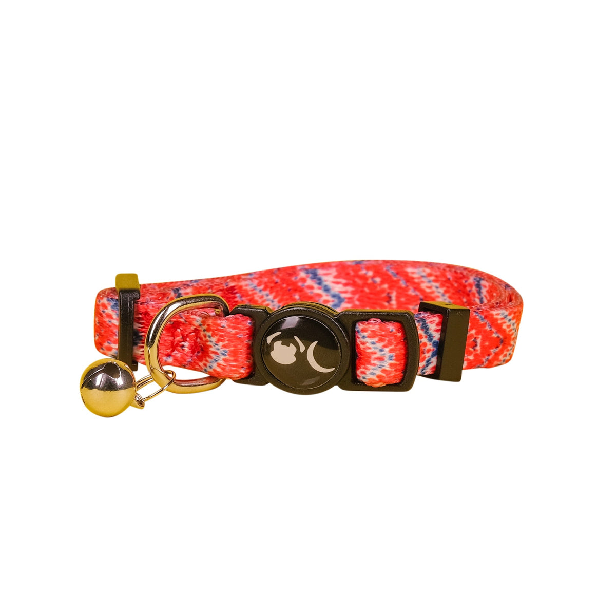 SnazzyTails Tod Cat Collar Red Chevron