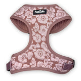 PupClub Couture Luxe Mocha Petals Adjustable Dog Harness