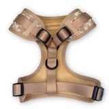 PupClub Couture Luxe Toffee Latte Petals Adjustable Dog Harness
