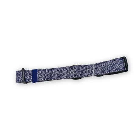 PupClub Couture Dog Collar - Tweed Blue