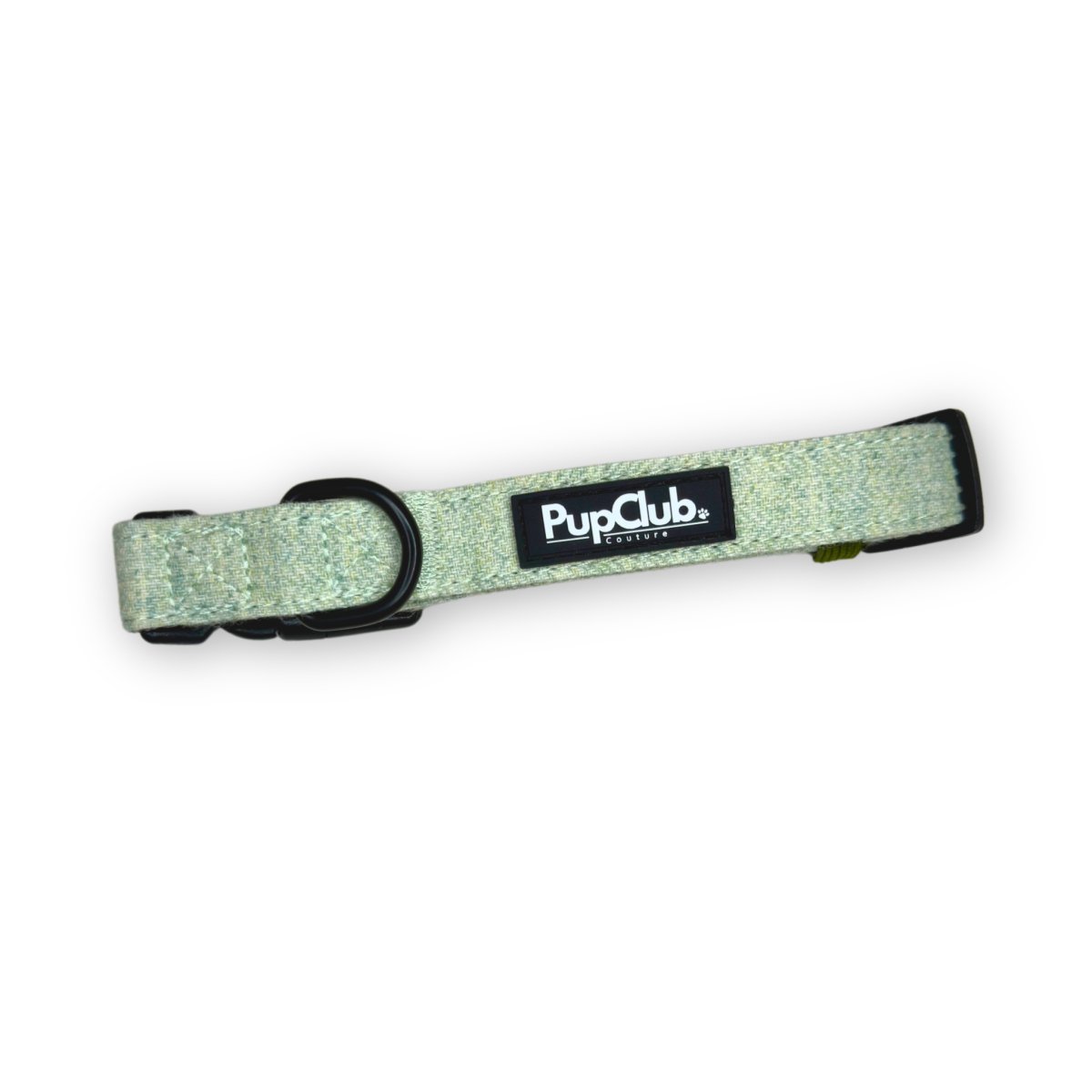 PupClub Couture Dog Collar - Tweed Sage