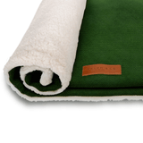 Ralph & Co The Richmond Stonewashed & Sherpa Reversible Dog Blanket - Green