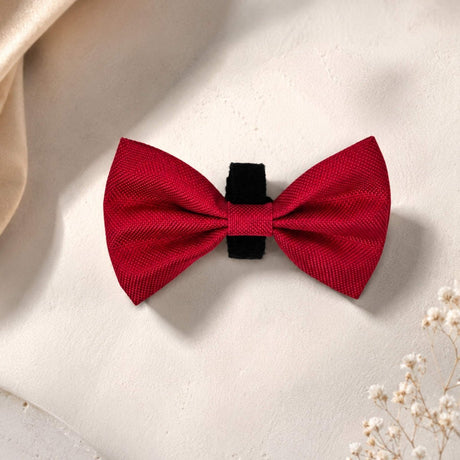 PupClub Couture Dog Bow Tie - Berry Red