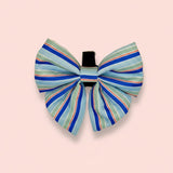 PupClub Couture Dog Sailor Bow - Sea Breeze Stripes