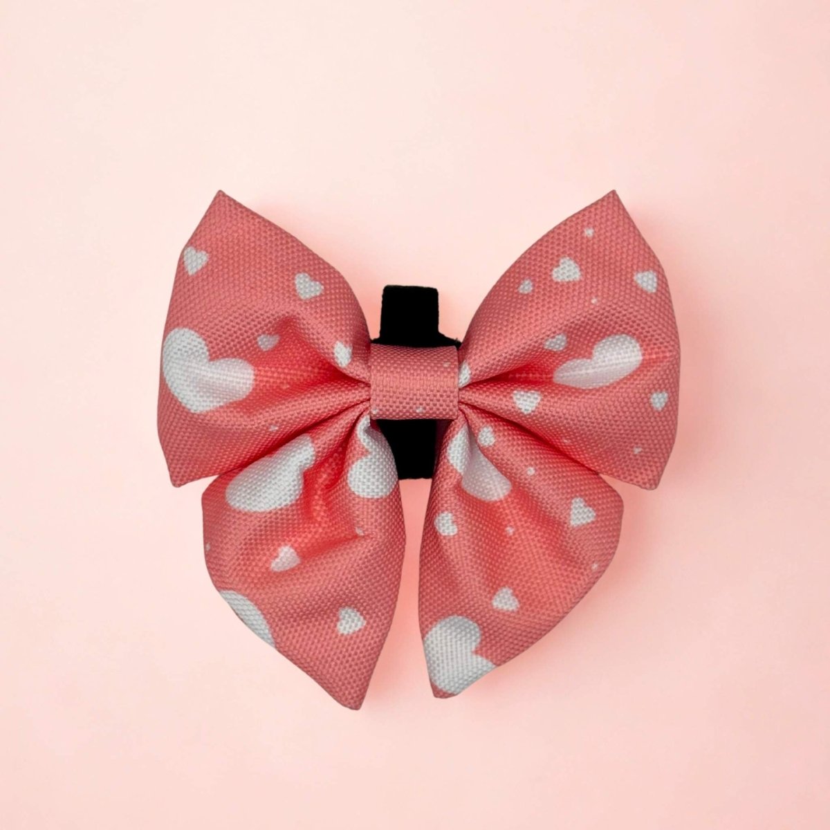 PupClub Couture Dog Sailor Bow - Peachy Hearts