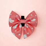 PupClub Couture Dog Sailor Bow - Peachy Hearts