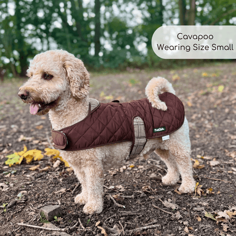 PupClub Couture Quilted Dog Coat - Foxbury Plaid