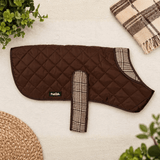 PupClub Couture Quilted Dog Coat - Foxbury Plaid