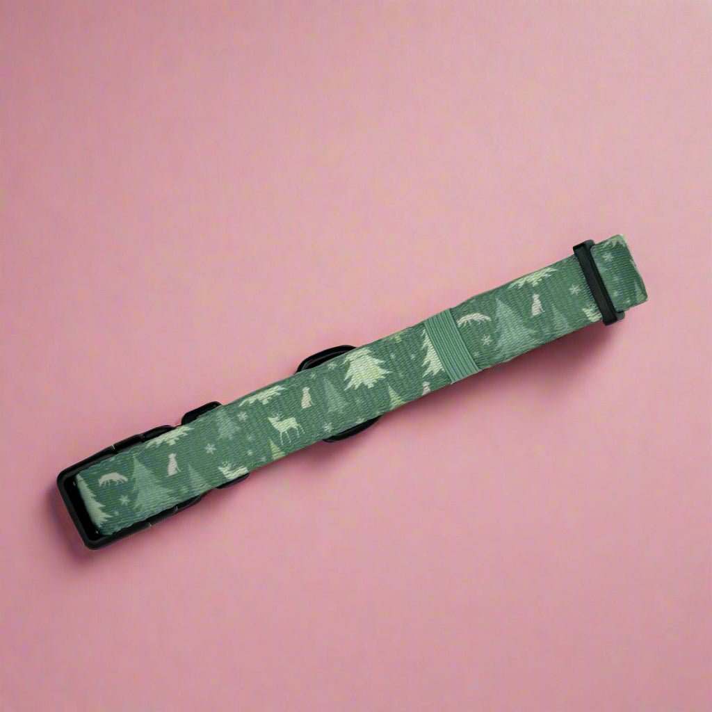 PupClub Couture Dog Collar - Evergreen Trails