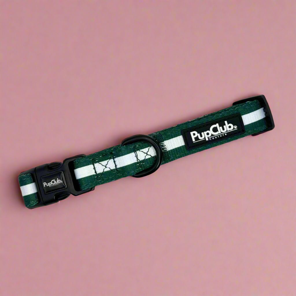 PupClub Couture Dog Collar - Forest Green
