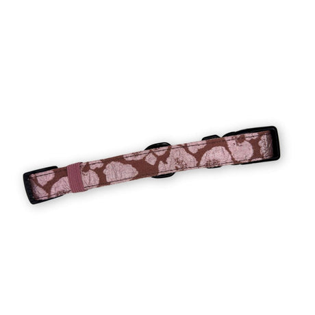 PupClub Couture Luxe Mocha Petals Dog Collar
