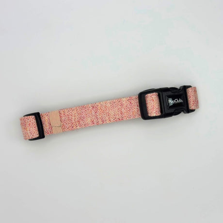 PupClub Couture Dog Collar - Tweed Pink