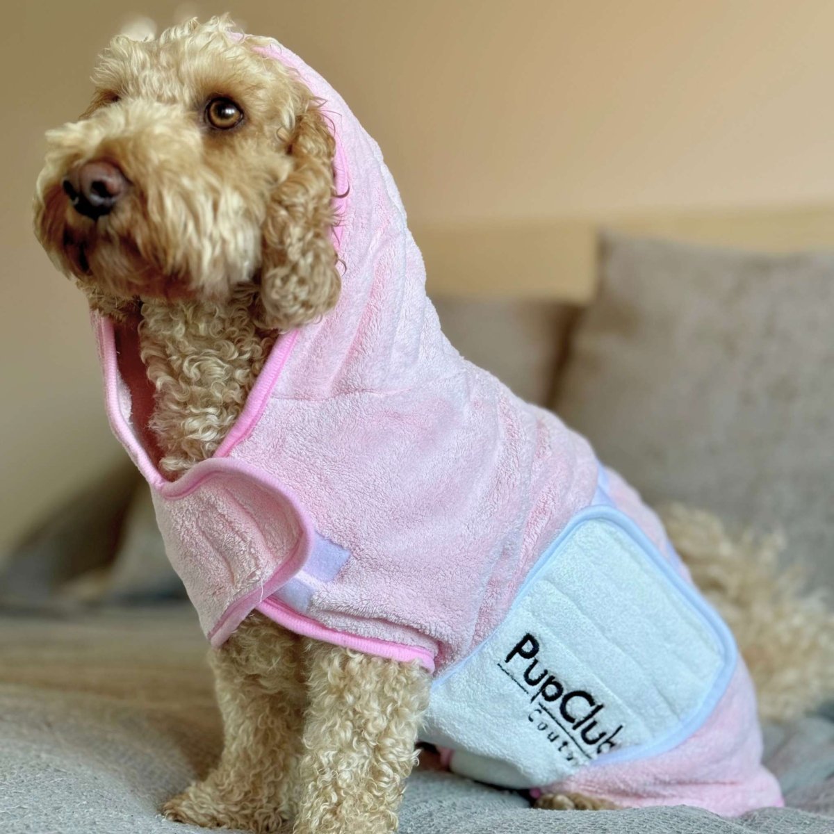 PupClub Couture Drying Robe - Pink