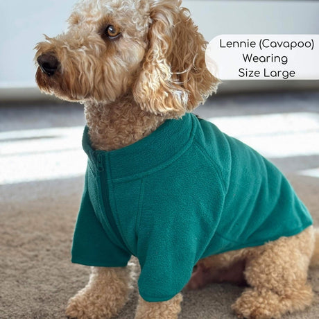 PupClub Couture Dog Fleece Coat - Green